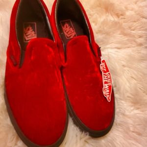 Red velvet vans